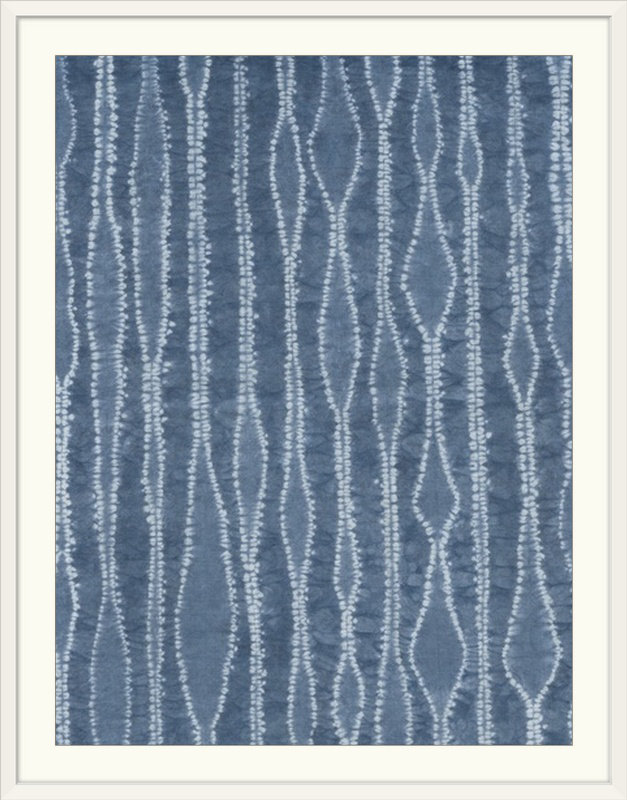 Athey «Riki's Shibori II», impression, l 44 po x P 35 po x H 1 po, Cadre blanc
