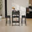 3-piece Bar Height Dining Table Set With Storage Shelves