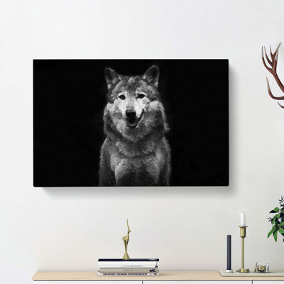 Wolf Portrait - Wrapped Canvas