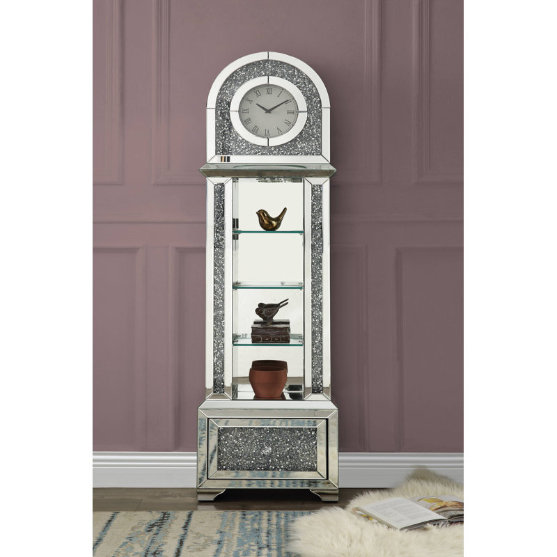 63.5'' H Mirrored Grandfather Clock