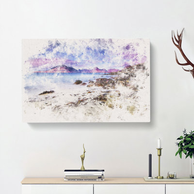 Elgol Village In The Isle Of Skye - Wrapped Canvas