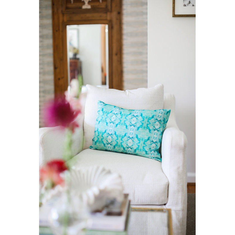 Geometric Circles Lumbar Pillow Cover & Insert