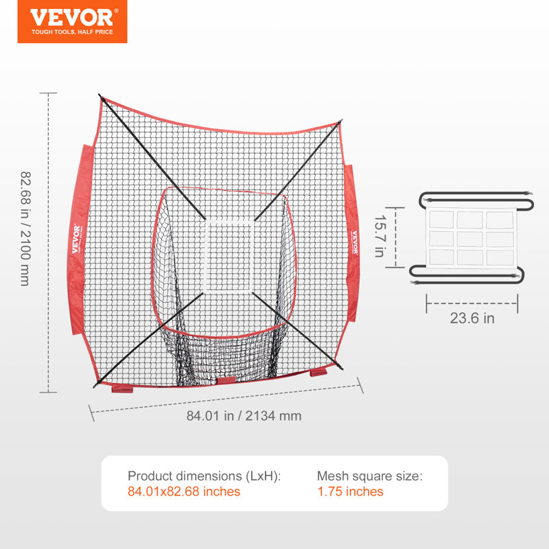 VEVOR Baseball Softball Practise Net without Frame