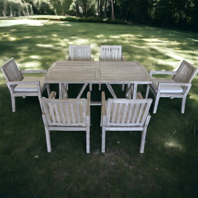 Jessica Casual Teak Patio Dining Chair with Cushion