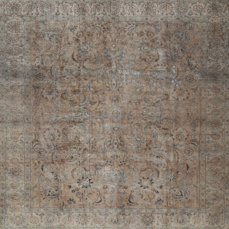 Tapis oriental tissé à la machine Devorah, Carré 6 pi