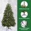 Artificial Christmas Tree with Stand Green PVC and Metal-584299010