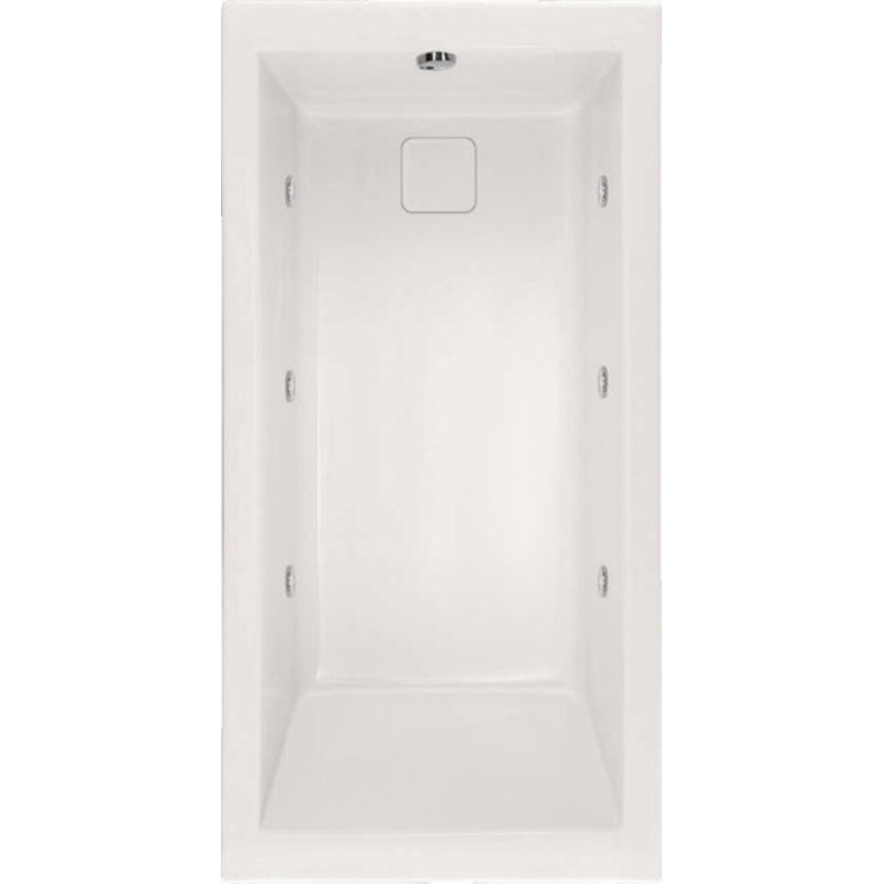 Marlie 72'' L Bathtub, White, Matte Black