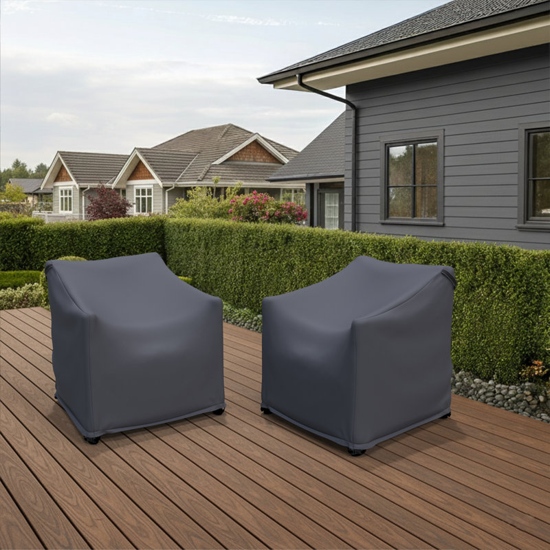 Housses de chaise de patio en bois d'acacia Eldridge