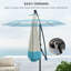 Parasol en porte-à-faux 115,4 po Peyter-573362935