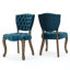 Chaise capitonnée Kd (ensemble de 2)-1294937276