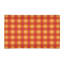 Tapis à carreaux orange-53649909