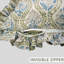 Housse de coussin à double face à motif de volants en lin fabriqué à la main pour une décoration élégante - Amerbel-121183211
