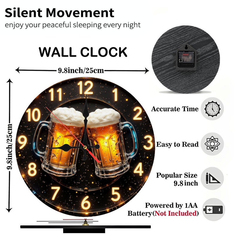 Horloge Beer Cheers