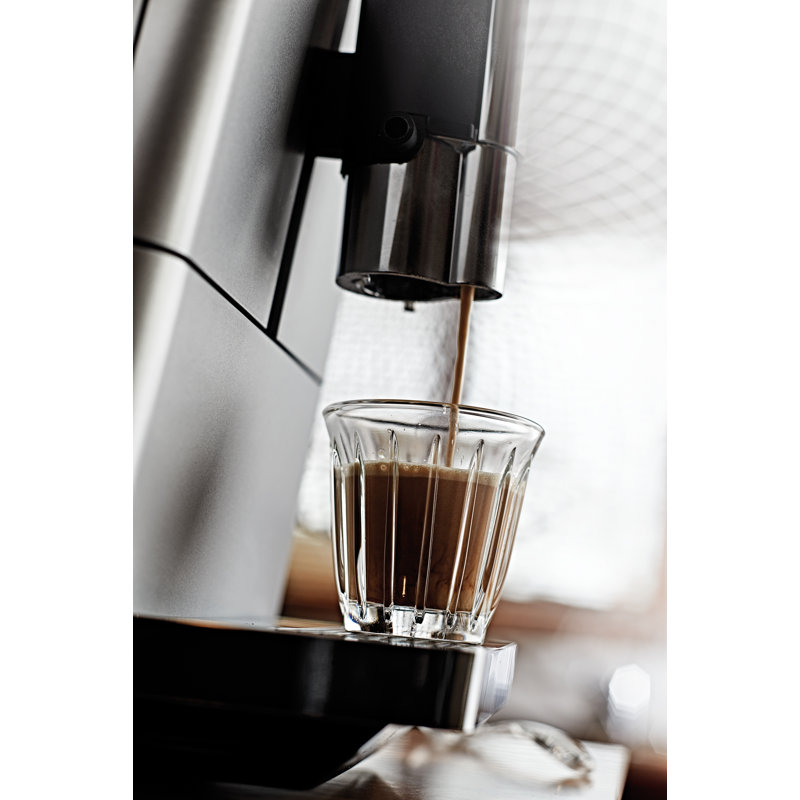 3.5oz Clear Ribbed Glass Espresso Cup Set of 6