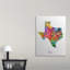 Francy «Texas Map» par Abarca, impression-26532960-18657112
