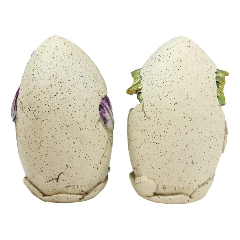 Ensemble de 2 figurines 2 pièces en métal et œuf