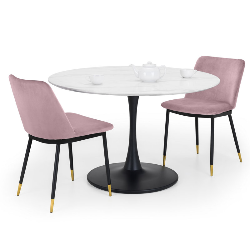Gerson 2 - Person Dining Set, Pink