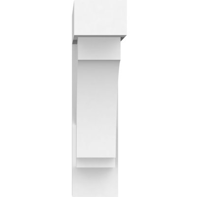 3"W x 12"D x 12"H Standard Imperial Architectural Grade PVC Bracket With Block Ends