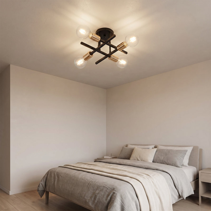 Flush Mount, Matte Black