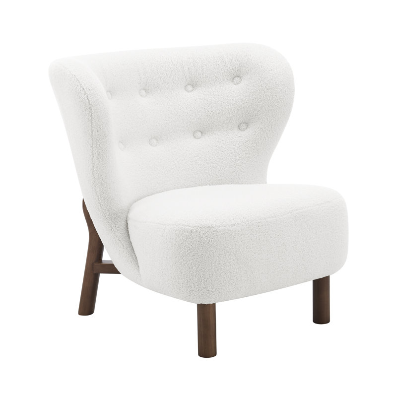 Fauteuil à oreilles rembourré Aarmaan