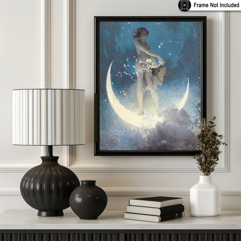 Étoiles dispersées au printemps, Sans cadre, Affiche, H 11 po x l 14 po