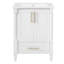 Meuble-lavabo autoportant 24 po avec lavabo et rangement multifonctionnel-133488852