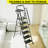 6 Step Stool,Metal Ladder,Folding Step Ladder with Tool Platform, Library Ladder,Decorative Kitchen Step Ladder