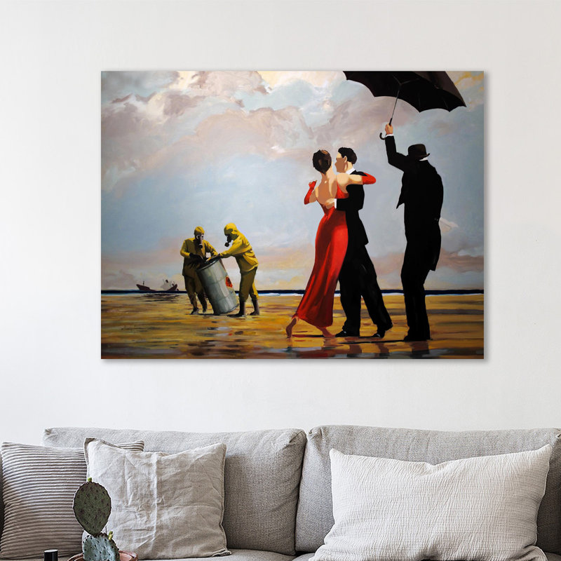« toxique beach », reproduction d’impression sur toile tendue, H 15 po x l 20 po x P 1,5 po