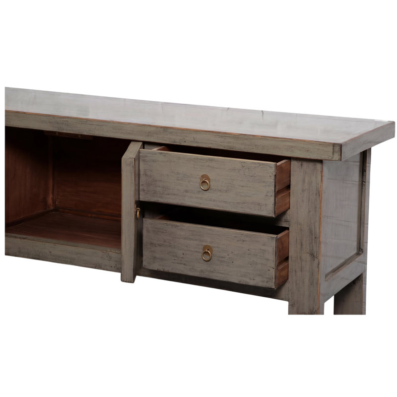 Annegreet 180cm Console Table, Pewter Grey