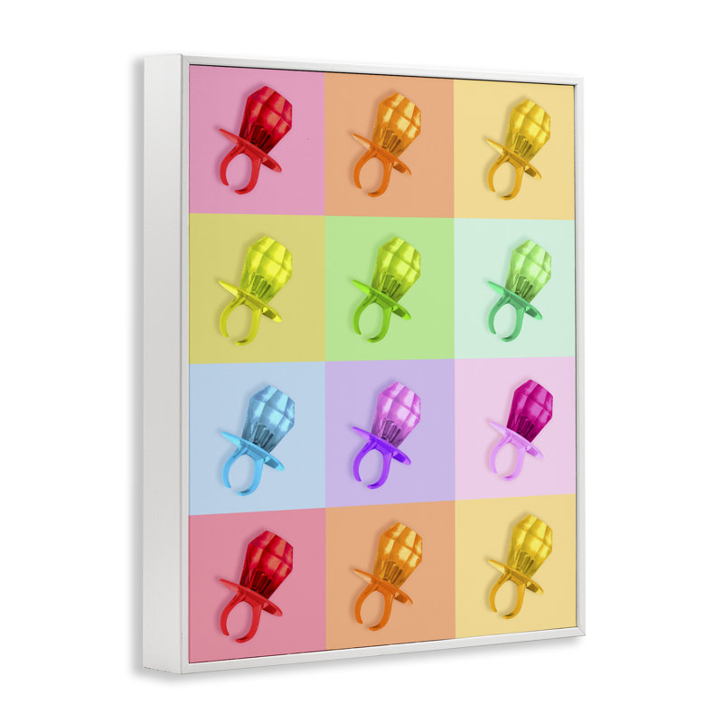 Giclée encadrée de bonbons aux bonbons, conception par Lish Creative, 20 x 16, Encadrement giclée blanc côtier