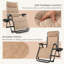 Fauteuil inclinable pliable avec porte-gobelet Arlmont & Co.-113558232