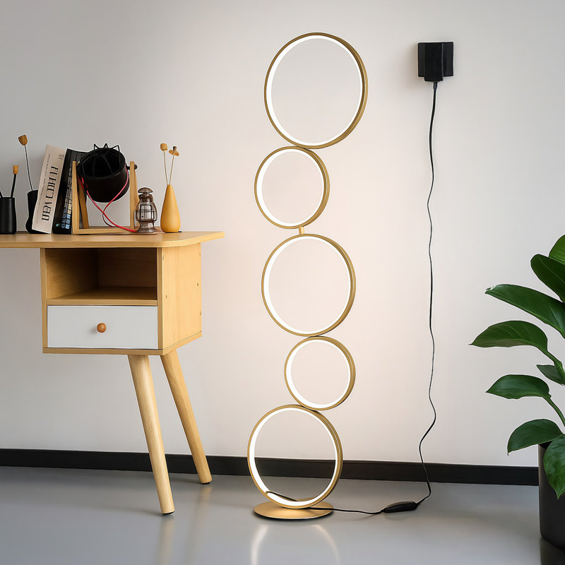 46.06'' Polished LED Novelty Floor Lamp