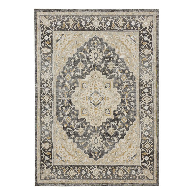 Tapis gris en polyester Windermere Karastan Edenhall, Rectangle 9 pi x 12 pi