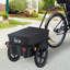 Remorque de cargaison de vélo avec boîte amovible et housse imperméable, parfaite pour le transport de matériel et d'épicerie