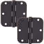 Charnières de porte de 3 1/2 po, coin de rayon de 5/8 po-97912567