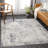 Jemison Abstract Cream/Taupe Area Rug-786735636