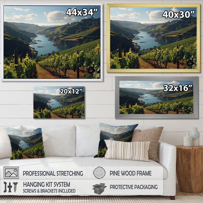 Vignes de Lakeside, Cadre photo blanc, H 12 po x l 20 po x P 1 po