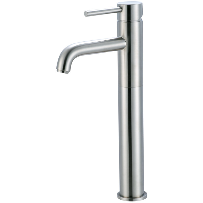 Robinet pour salle de bain fixé au comptoir Motegi, Nickel brossé