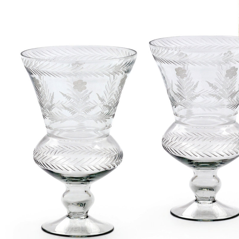 Bougie ouragan en verre