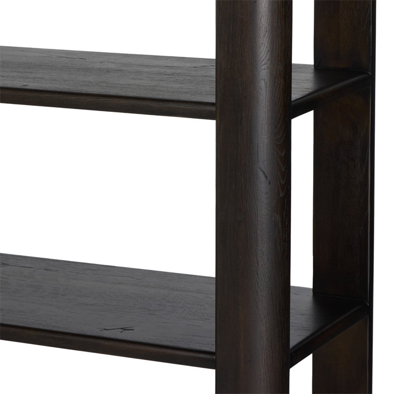 Lloyd Bookcase-Aged Natural Oak, Smoked Black
