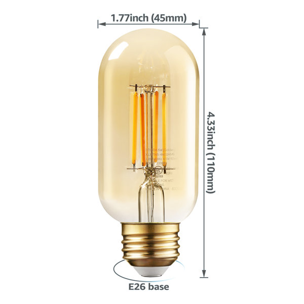 Ampoule á LED E27 Vintage T45 Dimmable (8W) - Schuller 