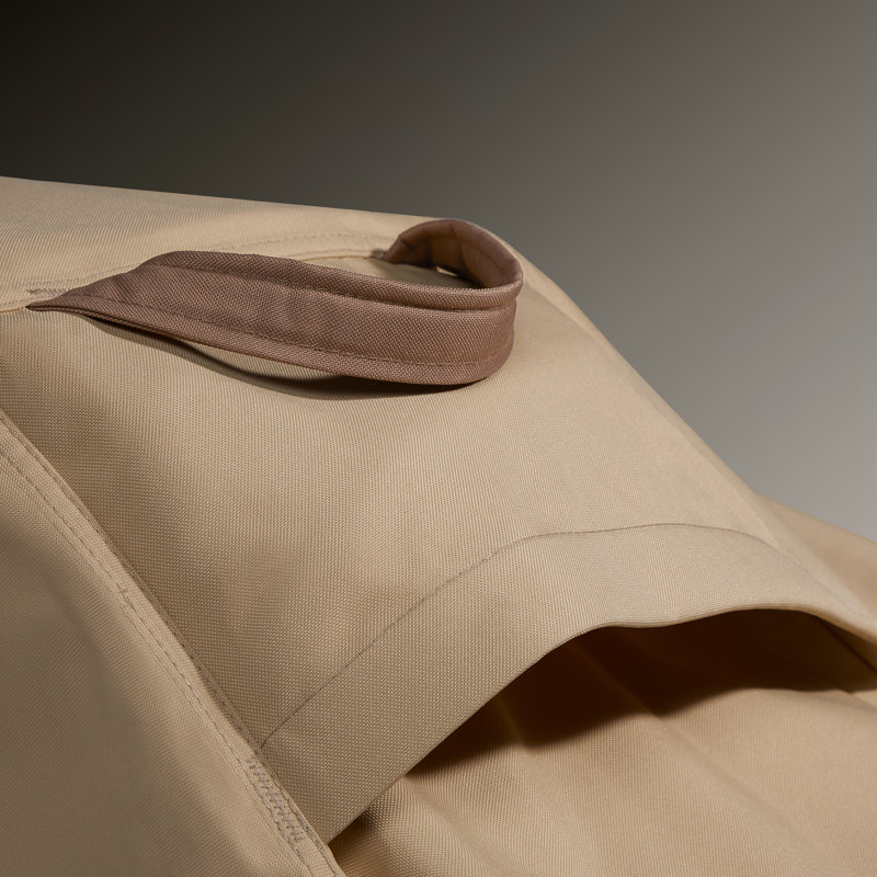 Earth Tone Polyester Weather Resistant Patio Umbrella Cover