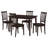 Stan Cappuccino 5-Piece Dining Set