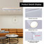 White LED Adjustable Fixed Track Head-128614658