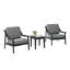 Ensemble de patio d'extérieur pour deux personnes en teck avec coussins et table d'appoint Marlo-745366178-745366183
