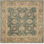 Antiquity Hand-Tufted Teal Blue / Taupe Area Rug-1328635462