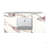 48" Solid Surface Single Faucet Hole Vanity Top with Integrated Rectangular Sink in Bold Marble Finish
