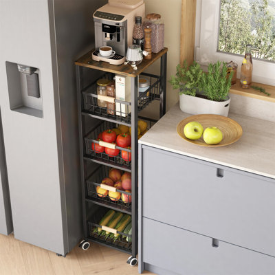 107 cm H x 30 cm W Utility Cart