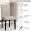 Chaises de salle à manger rembourrées en tissu avec têtes de clou-319494887