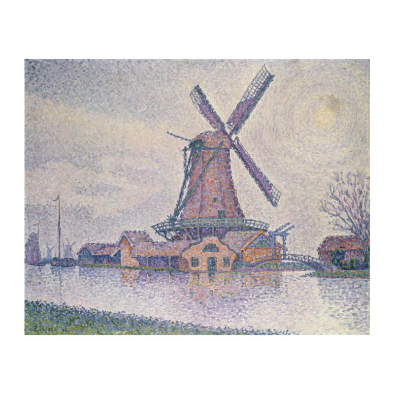 «Edam Windmill» par Paul Signac - Estampe numérique, H 16 po x l 20 po